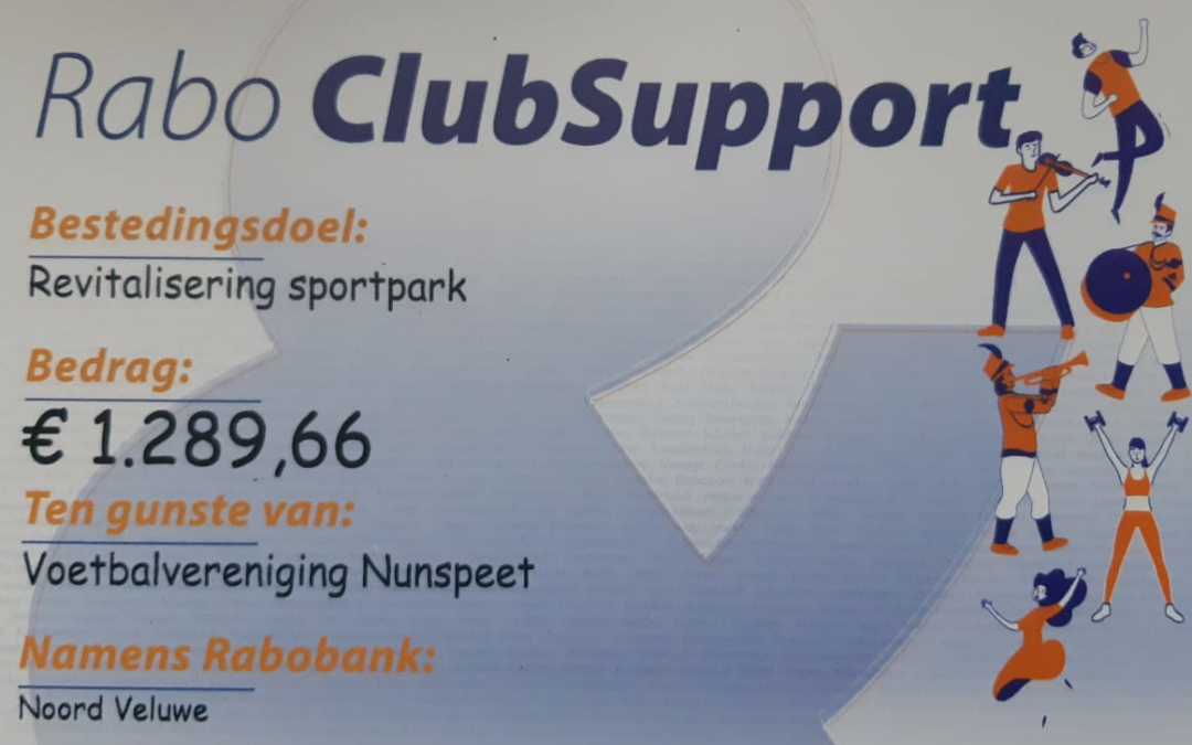 Cheque Rabo Clubsupport