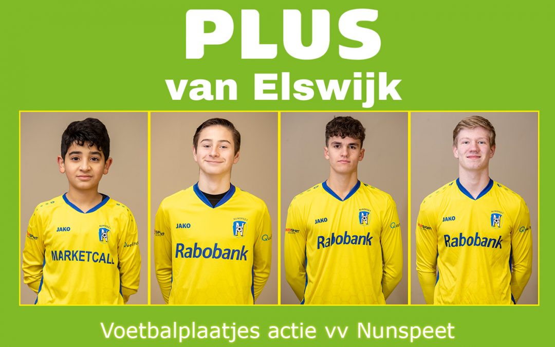 Voetbalplaatjes actie Plus van Elswijk