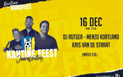 Kantinefeest | Jaarafsluiting