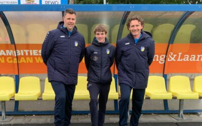Nieuwe trainers JO12-1: Remmelt Mulder, Marius Haverkamp en Maik Speelziek