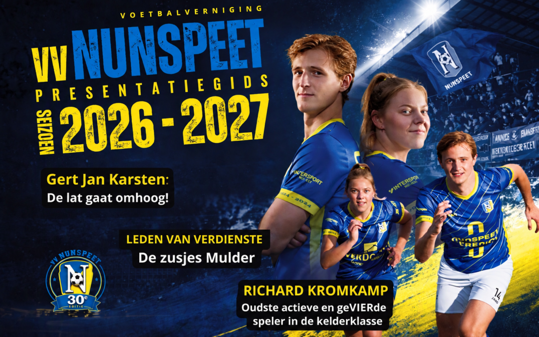 Uitreiking vv Nunspeet Presentatiegids seizoen 2026-2027