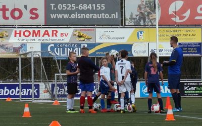 Jeugd vv Nunspeet actief met clinic en sfeeracties